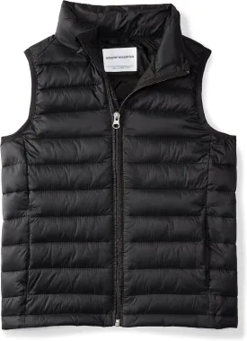 Amazon Essentials Boys and Toddlers' Lightweight Water-Resistant Packable Hooded Puffer Vest