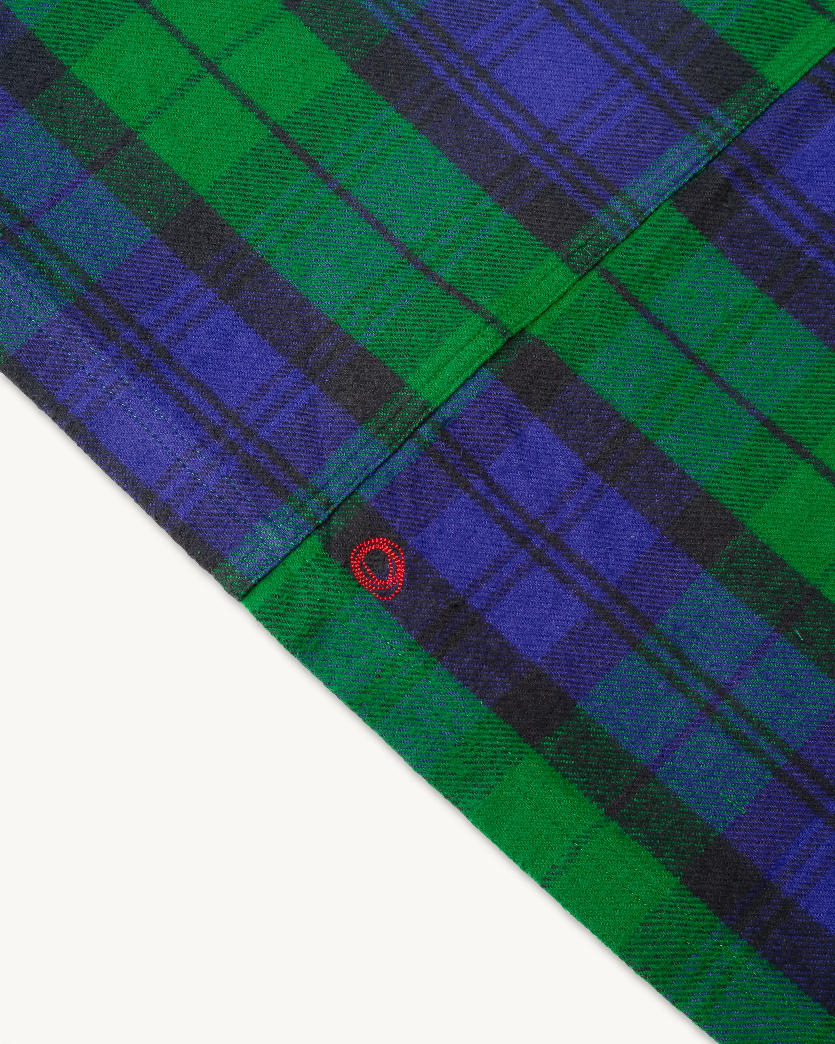 Asymm Yoke Flannel Shirt in Imperf Blackwatch