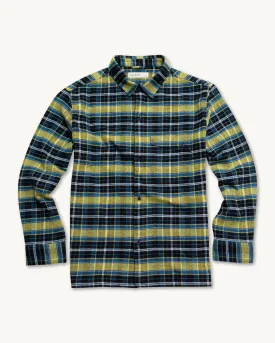 Asymm Yoke Flannel Shirt in Imperf Glitch