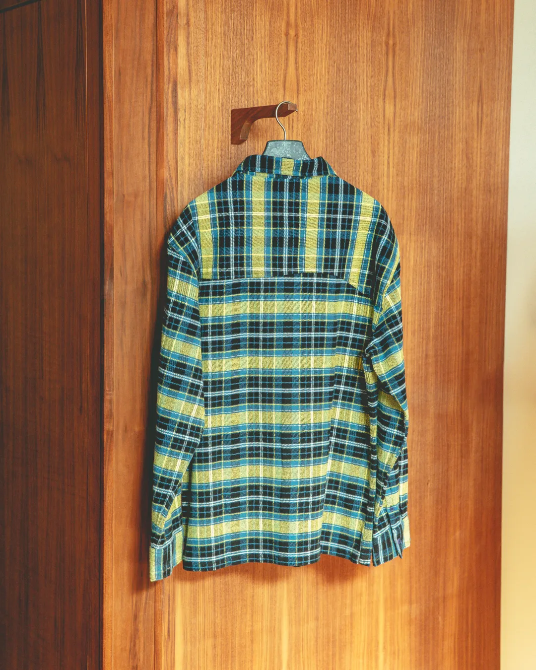 Asymm Yoke Flannel Shirt in Imperf Glitch