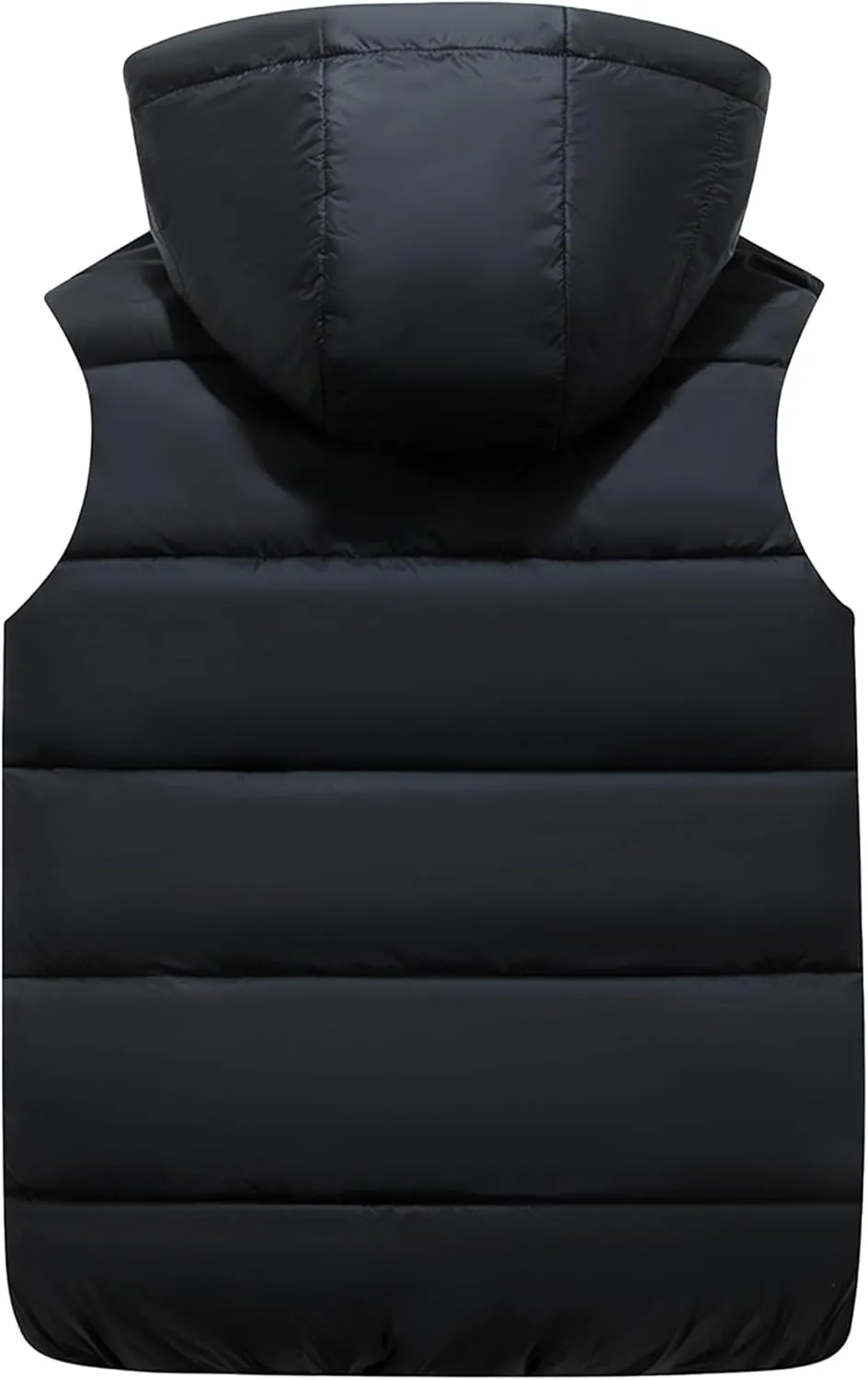 Boys Girls Hooded Puffer Vests Sleeveless Soft Padded Waistcoat Gilets Thermal Outwear Winter Jacket