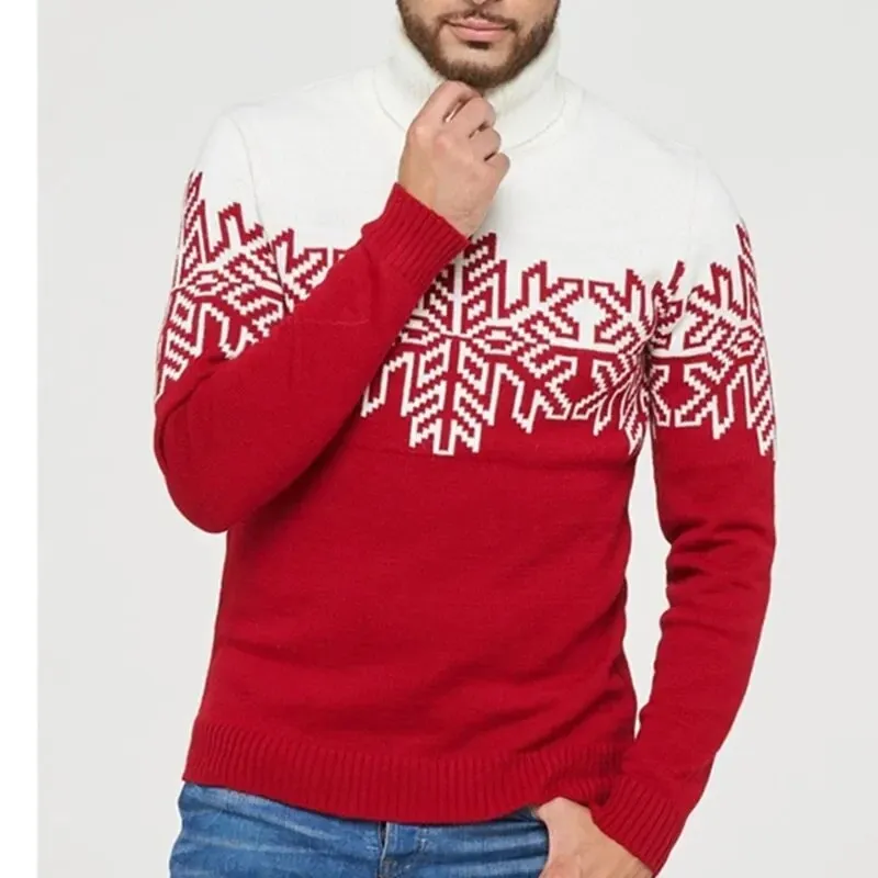 Christmas Family Look: Turtleneck Sweater and Knit Dress