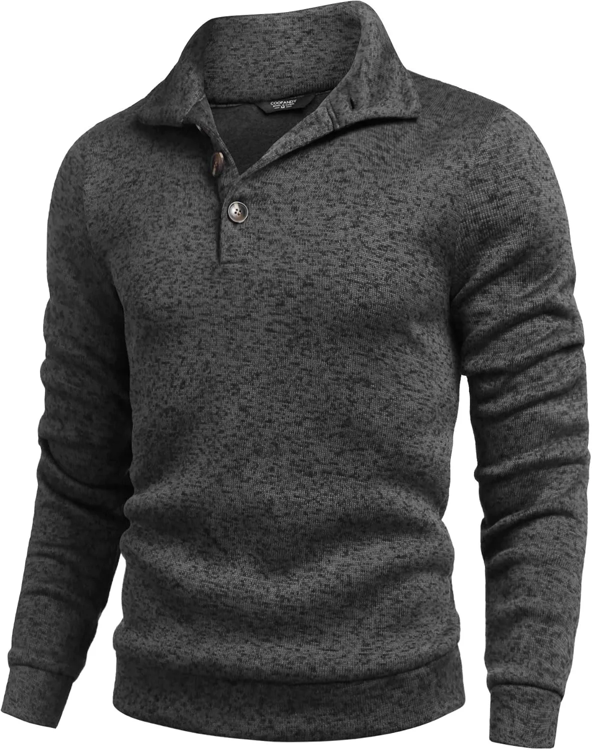 COOFANDY Men's Casual Slim Fit Pullover Sweater Knitted Thermal Sweatshirt