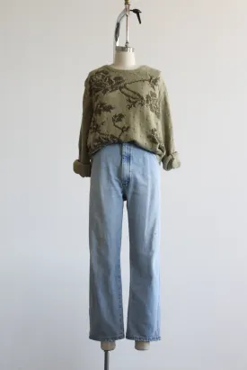 distressed dad jeans