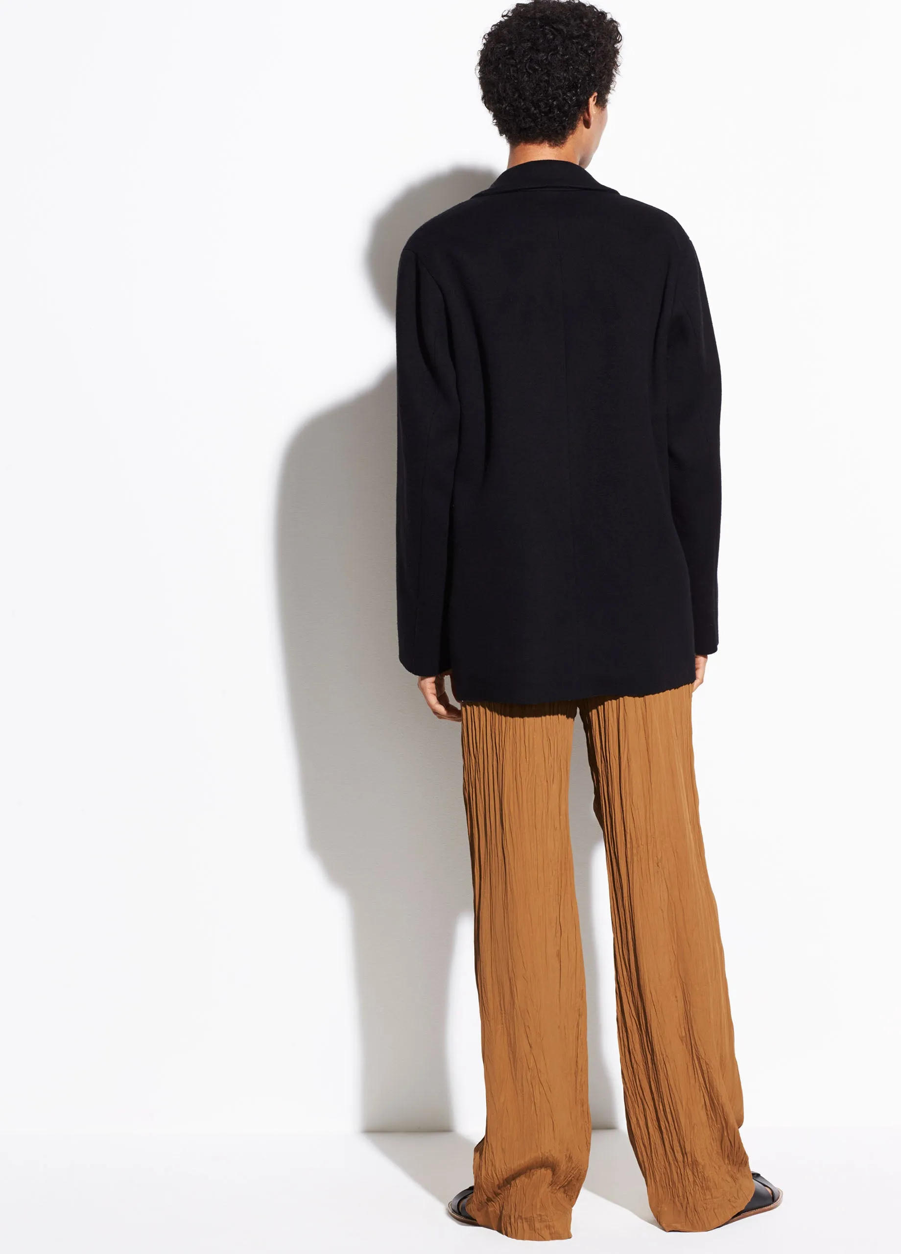 Double Breasted Caridgan Coat in Black