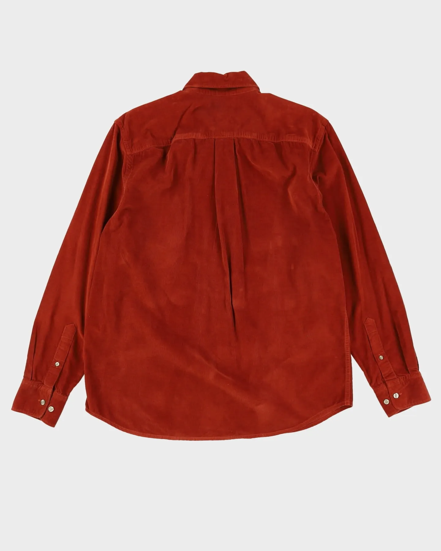 Eddie Bauer Rust Orange Cord Shirt - M