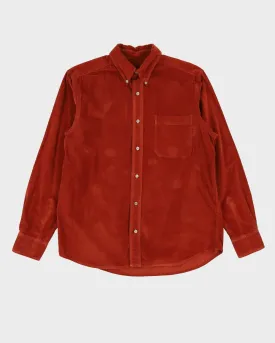 Eddie Bauer Rust Orange Cord Shirt - M