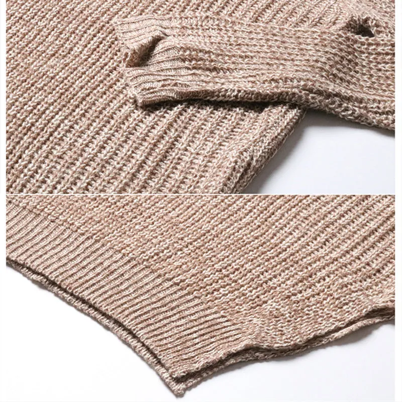 Fashion Womens Off The Shoulder Sweater Oversized V-Neck Sweater