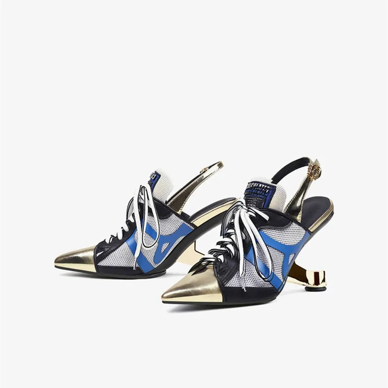 Fusion Street Stilettos - A Unique Blend of Sneaker, Sandal, and Pump