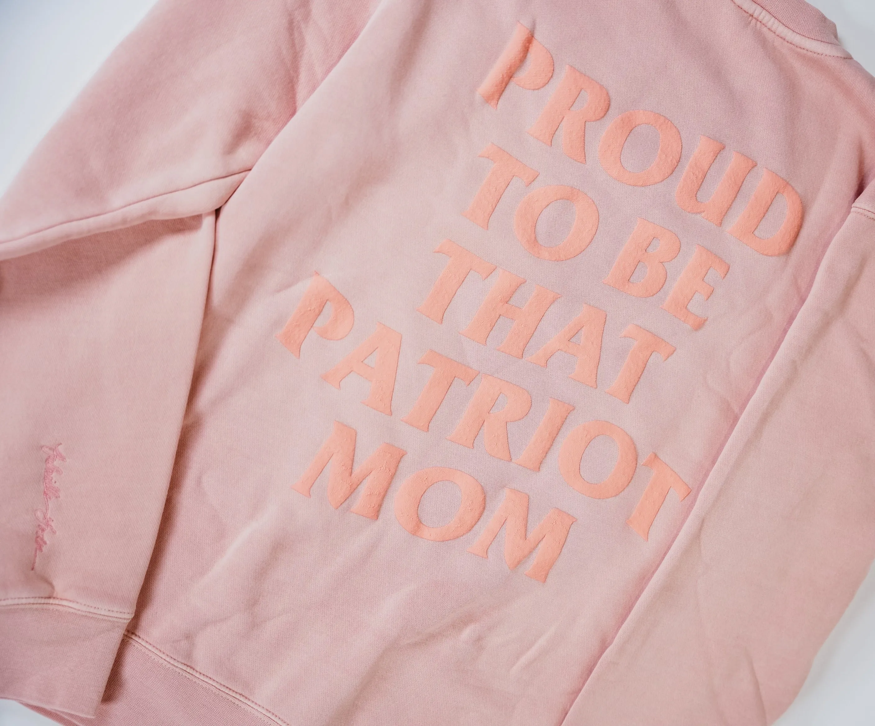 Gabrielle's Patriot Mom Oversized Crew