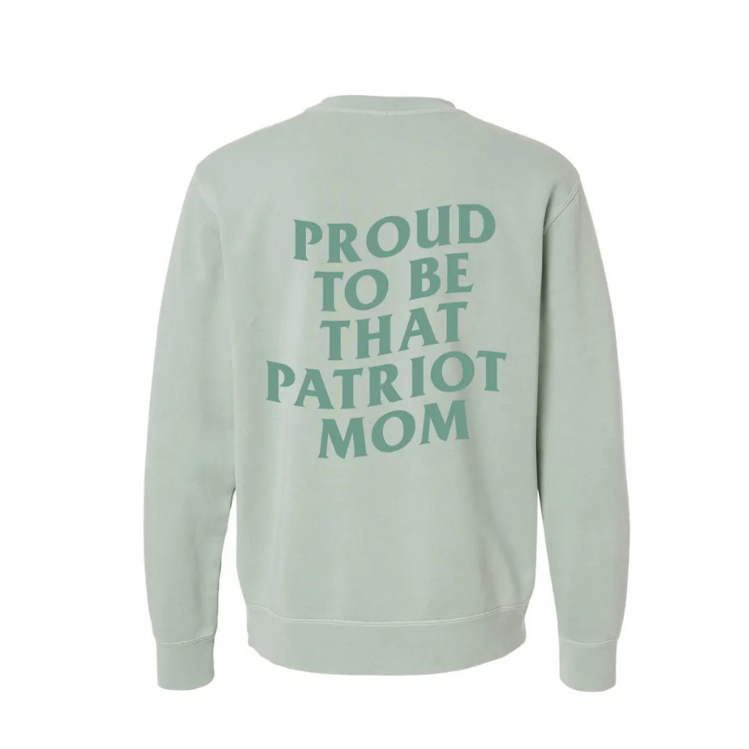 Gabrielle's Patriot Mom Oversized Crew