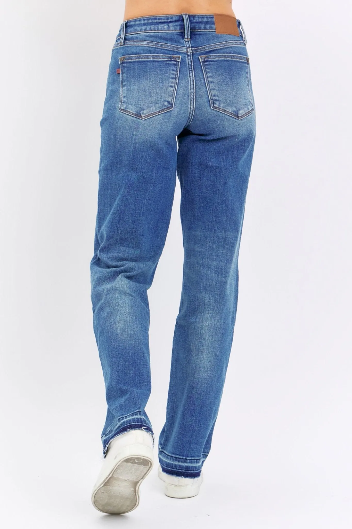 Judy Blue Glory Days Dad Mid-Rise Release Hem Jean
