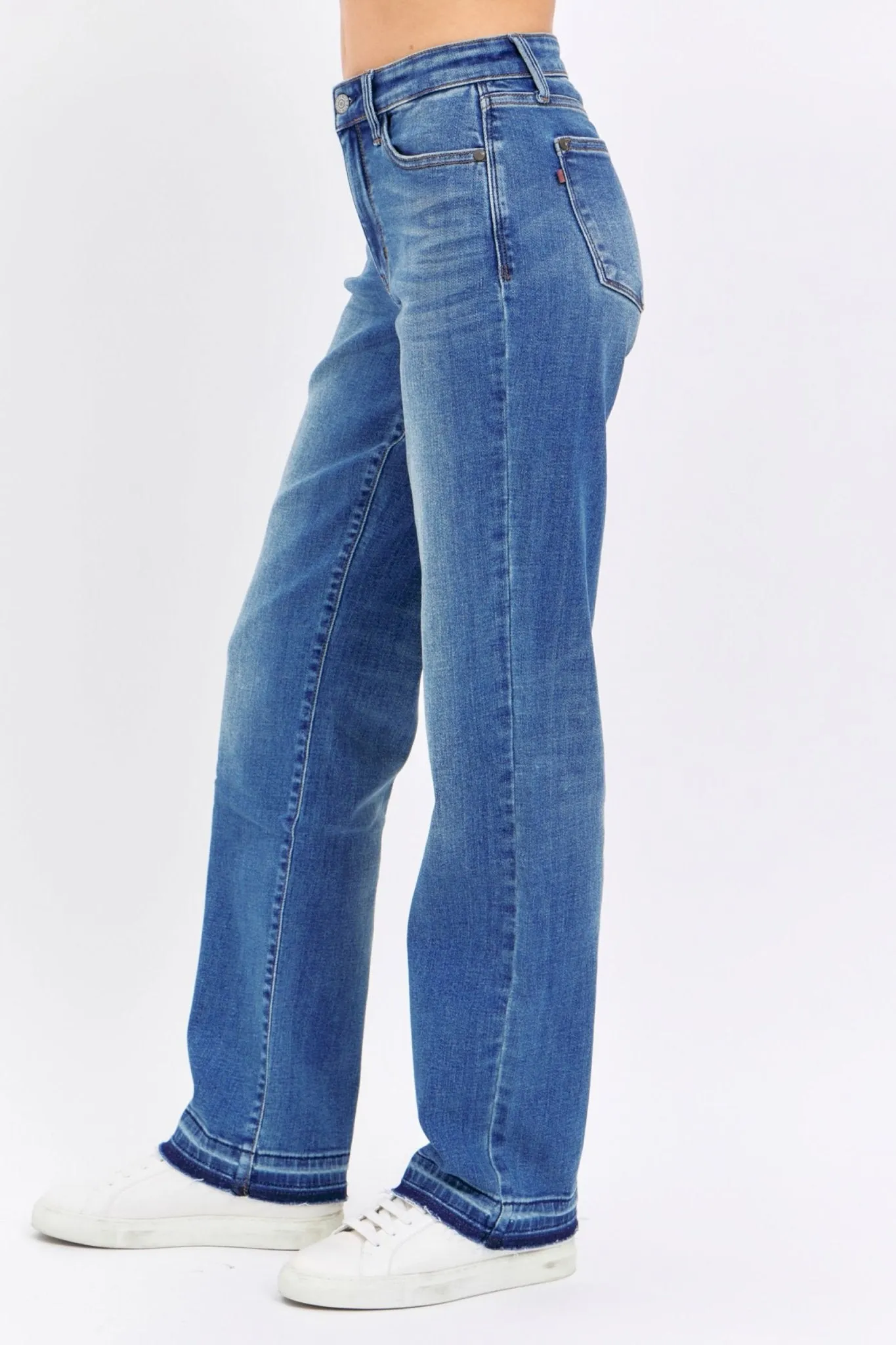 Judy Blue Glory Days Dad Mid-Rise Release Hem Jean