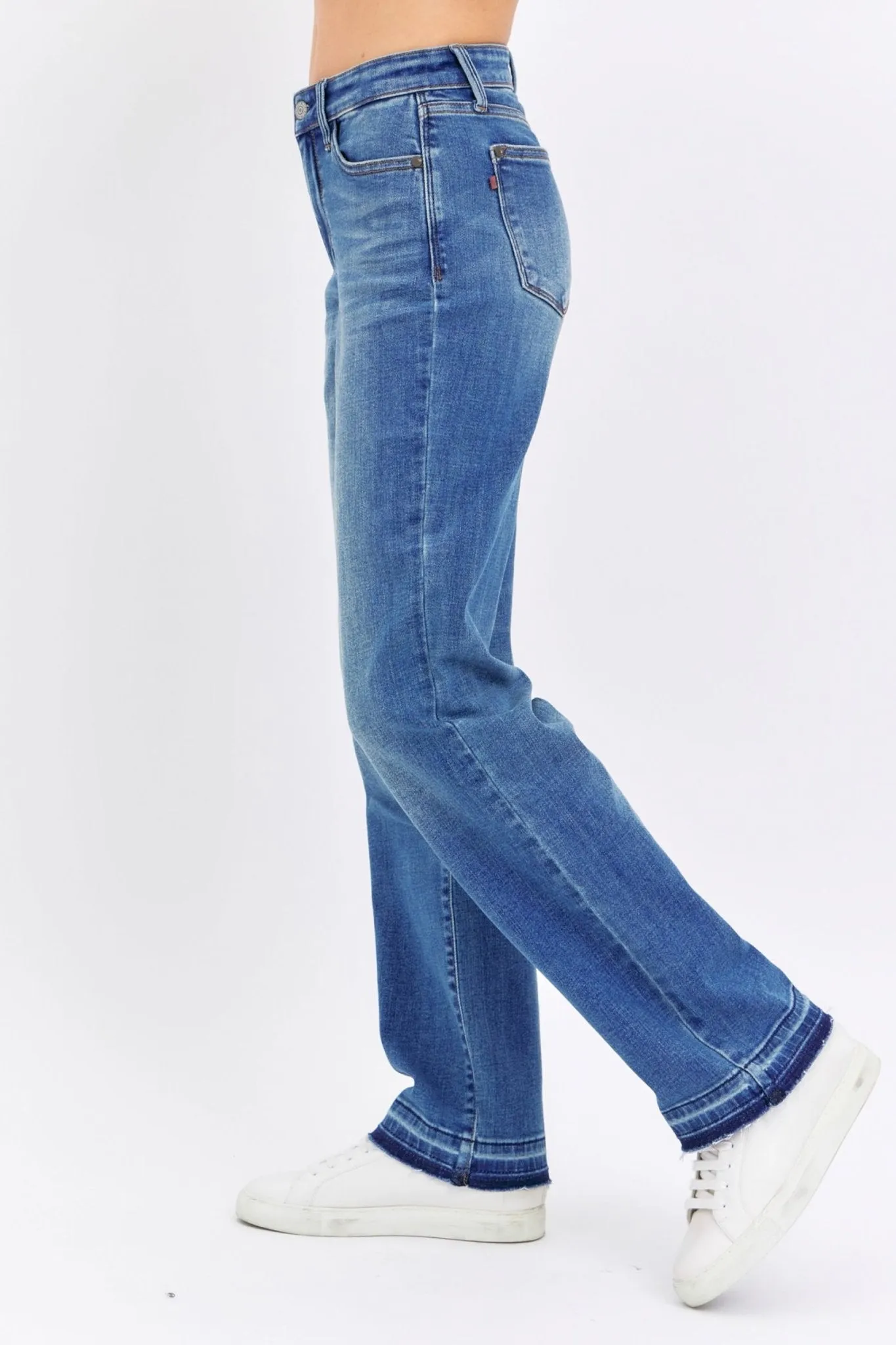 Judy Blue Glory Days Dad Mid-Rise Release Hem Jean