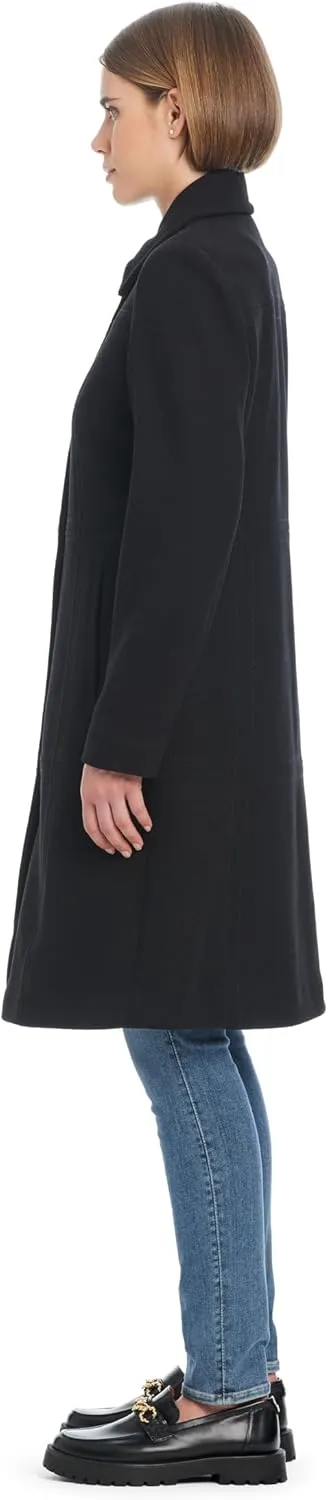 kate spade new york Women's Single Breasted Soft Wool Blend Mid-Length Walker Coat