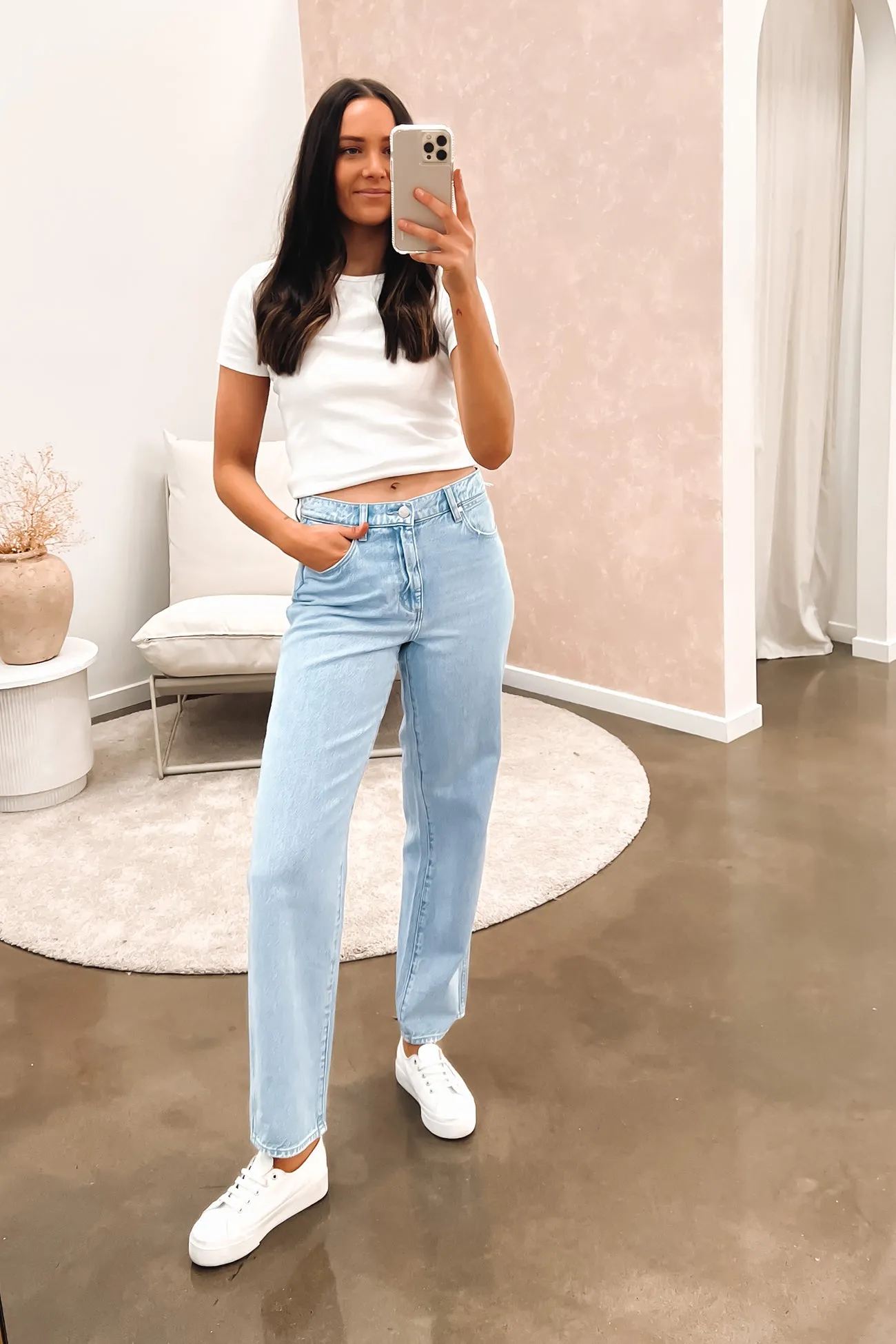 Mid Rise Vintage Straight Jean Sublime Blue