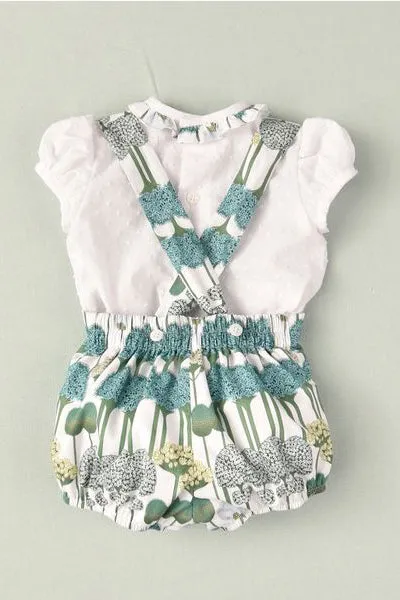 "Romy" Green Floral Top & Jam Pants