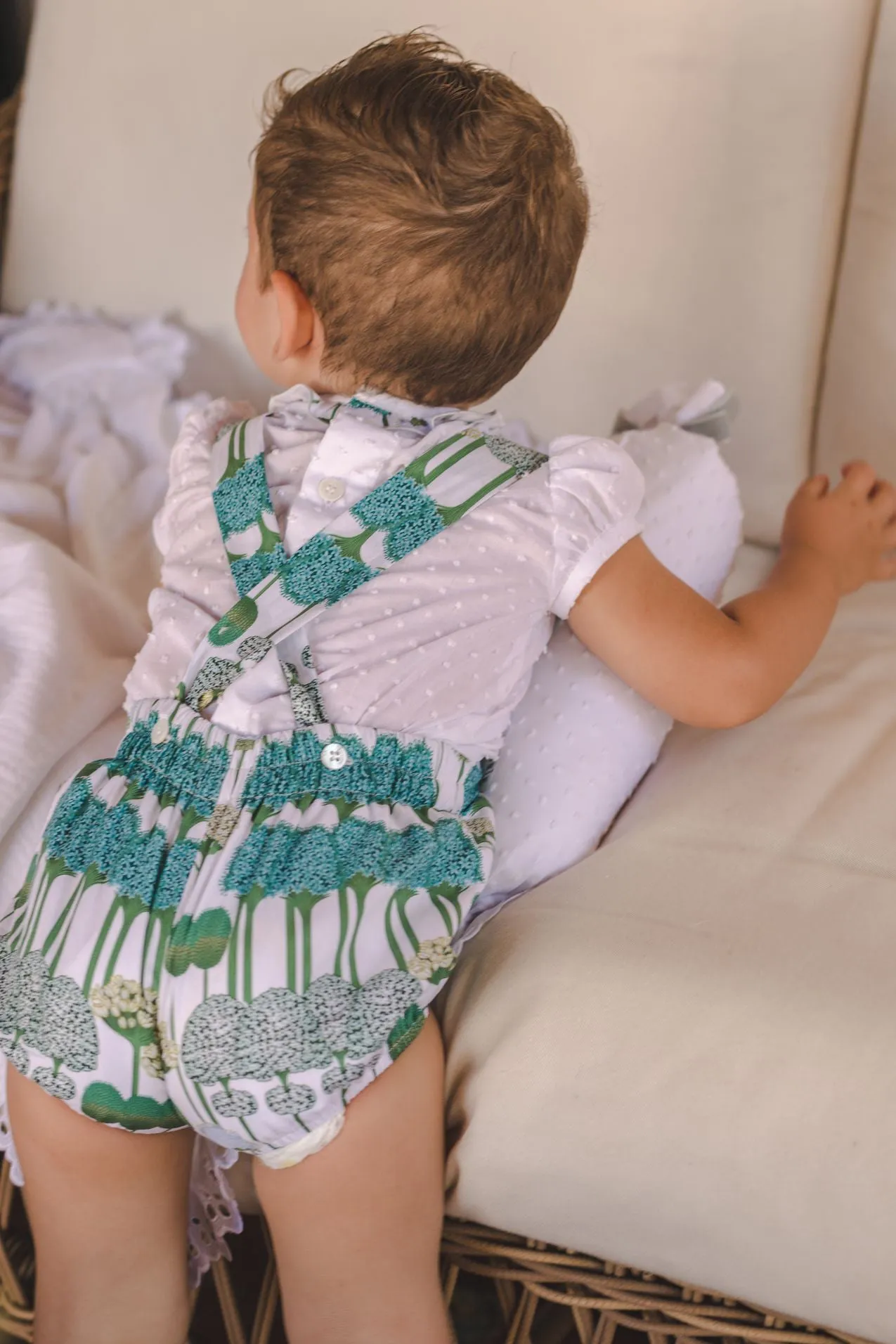 "Romy" Green Floral Top & Jam Pants