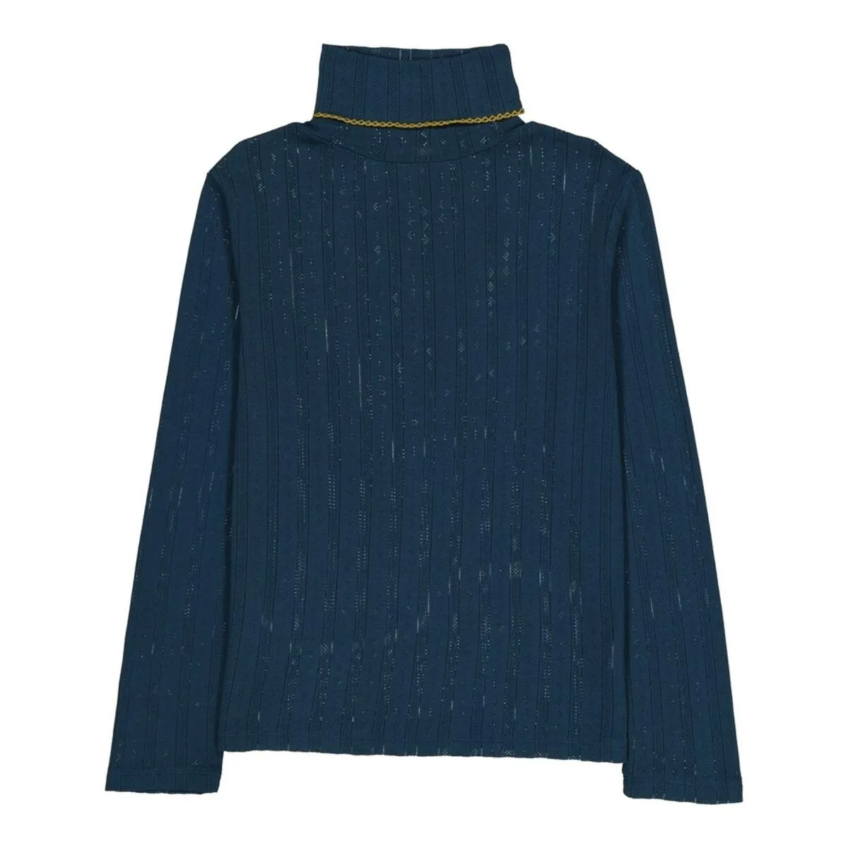 Twiggy Turtleneck in Majolica Blue