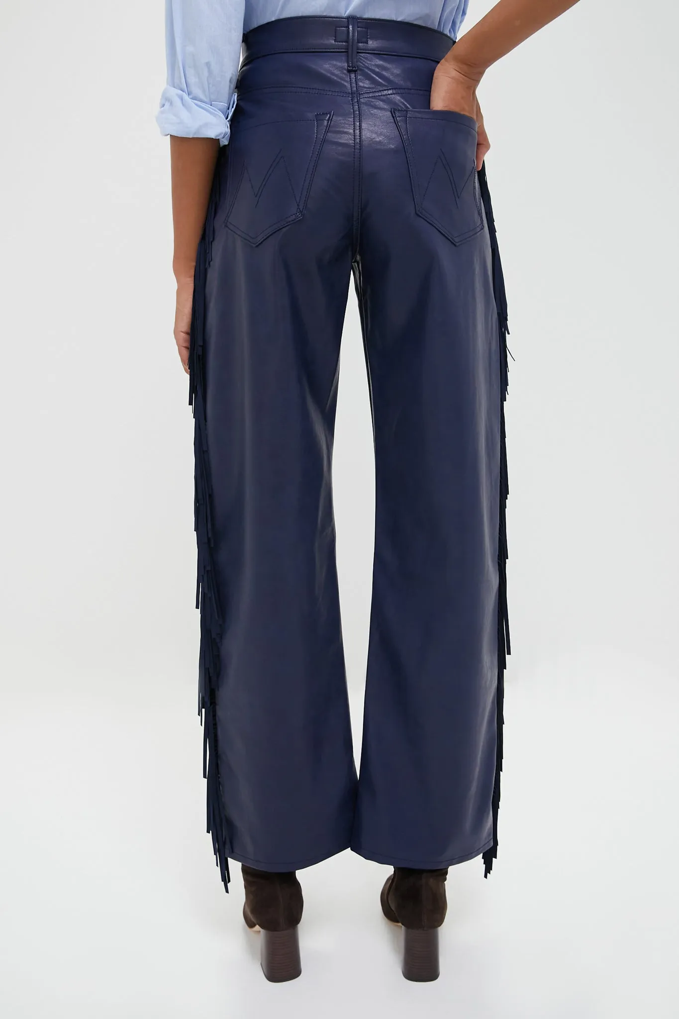 Varsity Blues Faux Leather The Fringe Half Pipe Sneak