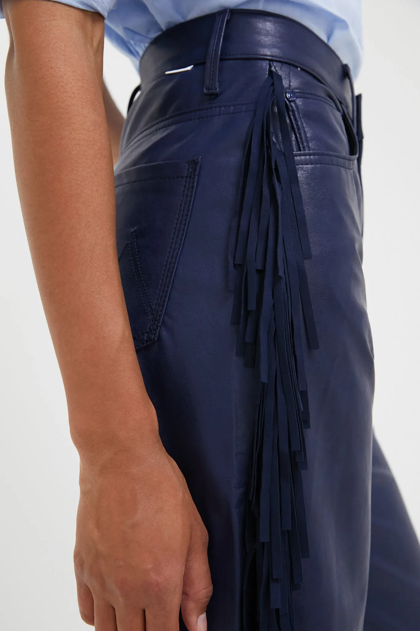 Varsity Blues Faux Leather The Fringe Half Pipe Sneak