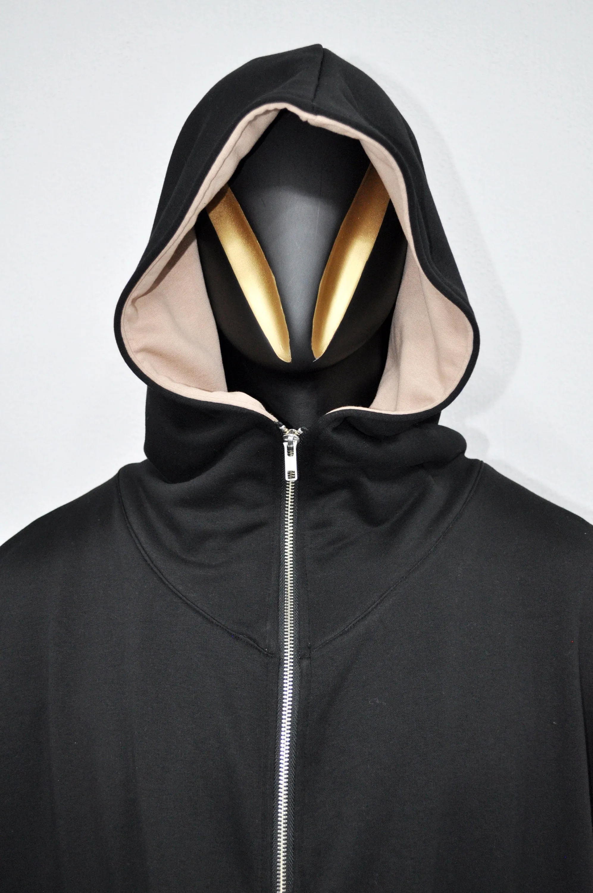 XS - 8XL Unisex Sleeveless Hooded Cardigan Black,Cozy Waistcoat Sweater,Long Loose Soft, Japanese Oversized Shawl,Asymmetrical Vest-BB165